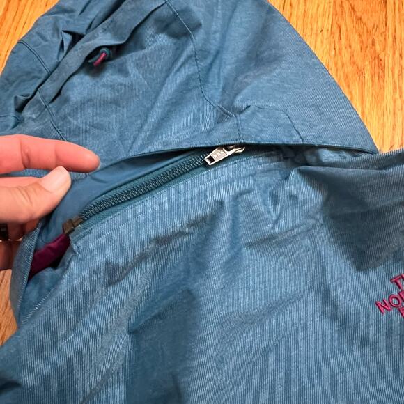 The North Face Coat Womens Small Hyvent Hooded Ski Jacket Blue * - Picture 5 of 11